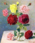Achille Lauge - Bouquet of Roses -